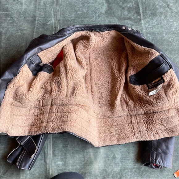 1980’s HARRO Leather Perfecto Style Motorcycle Jacket Black Leather - Picture 3 of 10